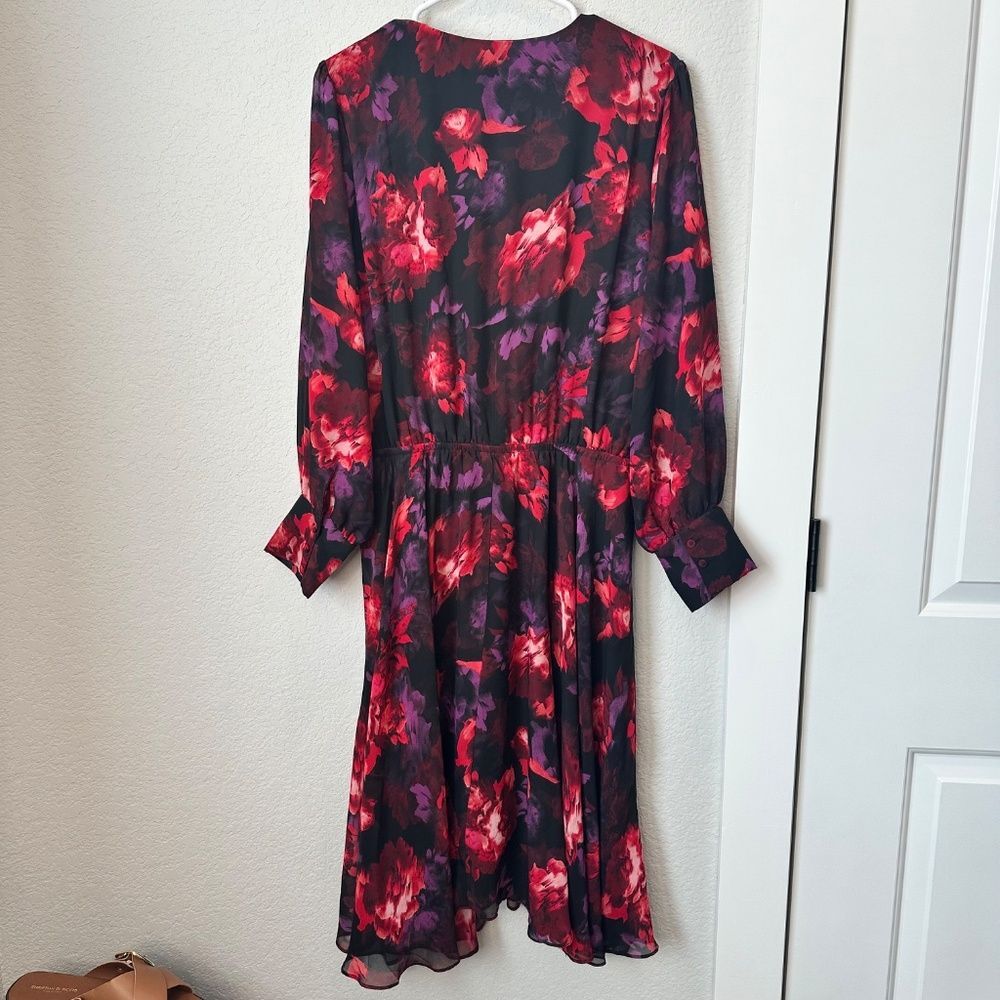 Jason Wu Wrap Midi Dress Size Medium - Picture 5 of 8